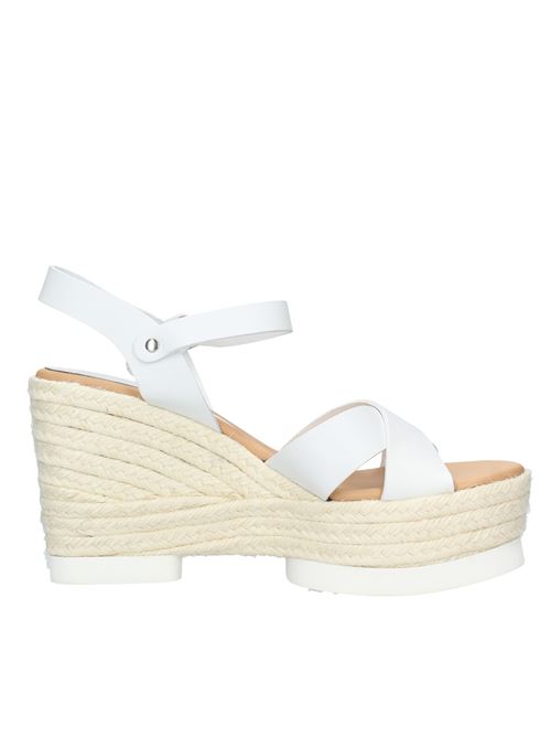 Leather wedge sandals PALOMA BARCELO' | VD0180BIANCO