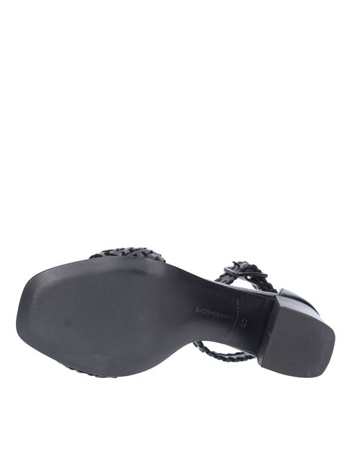 Leather sandals PANTANETTI | 16057BNERO