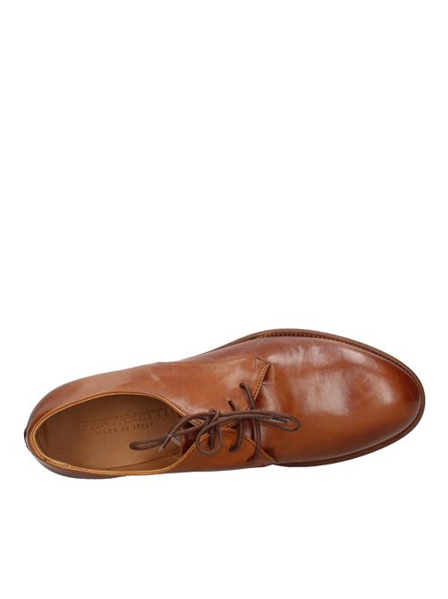 Leather lace-up shoes PANTANETTI | VD0409TABACCO