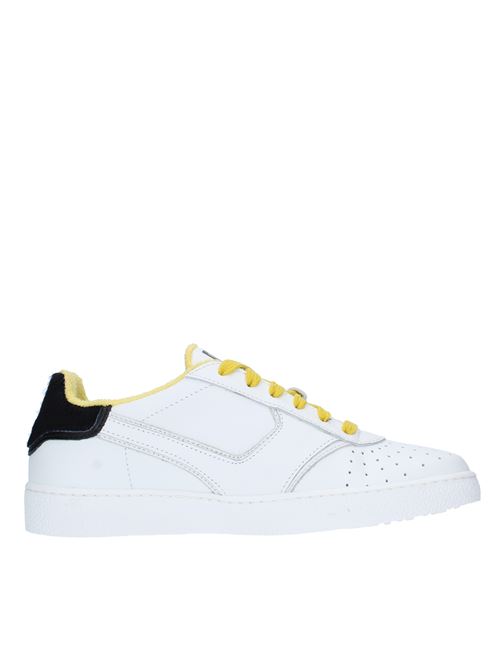 Leather and fabric trainers PANTOFOLA D'ORO | CYL3WDBIANCO-GIALLO