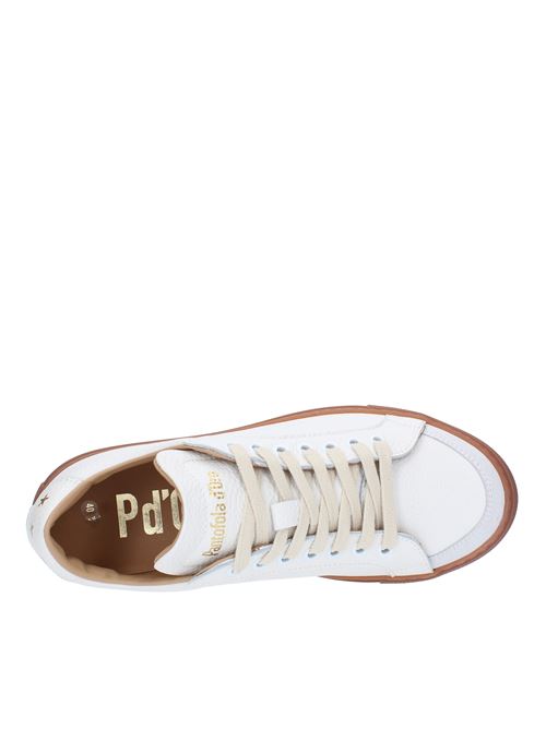 Hammered leather trainers PANTOFOLA D'ORO | TSL40MUBIANCO