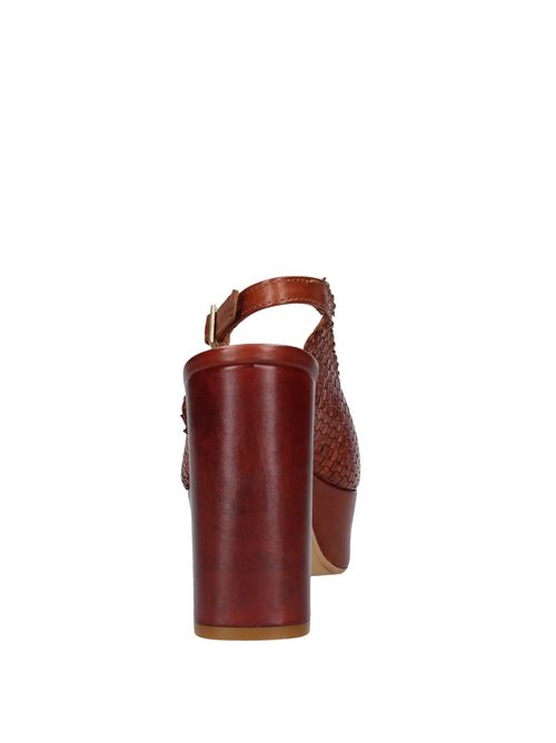 Woven leather platform sandals PH 5.5 | VD1294MARRONE