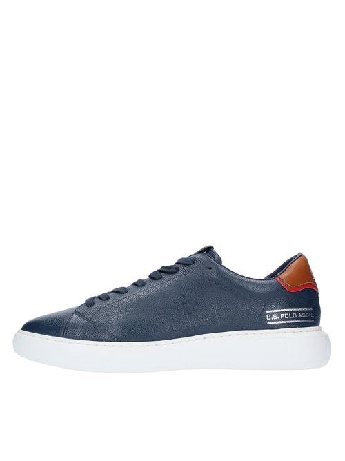 Leather trainers POLO RALPH LAUREN | CRYME003BLU
