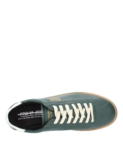 Leather trainers PROJECT01 | P1LM GG09VERDE/BIANCO