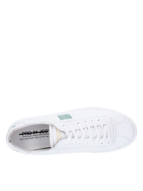 Leather trainers PROJECT01 | P1LM GG21BIANCO-VERDE