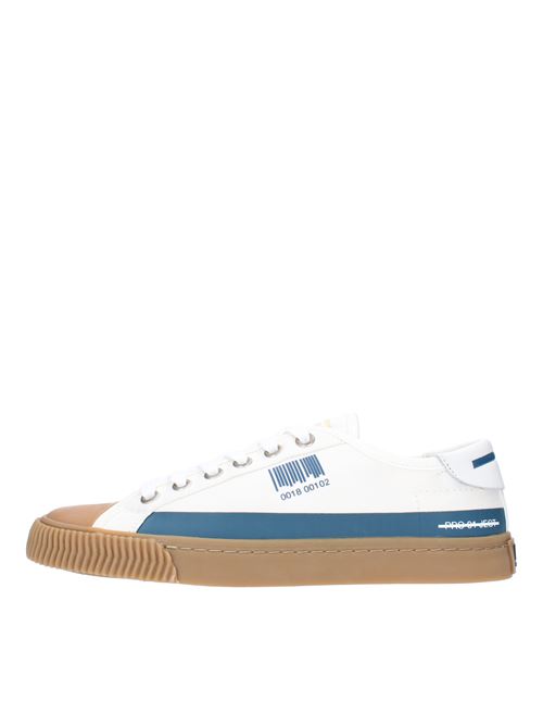 Fabric and leather trainers PROJECT01 | P2LM TC14BIANCO/OCEANO