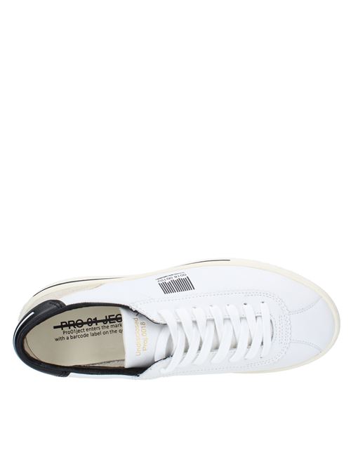 Leather trainers PROJECT01 | P3LM CT70BIANCO/NERO
