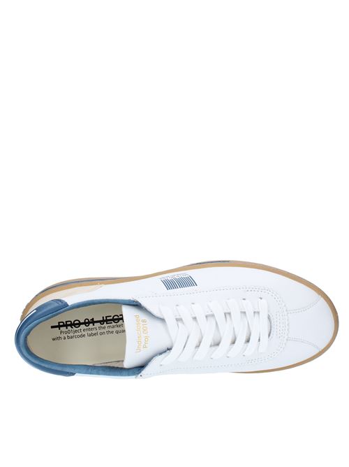 Leather trainers PROJECT01 | P3LM CT71BIANCO-BLU