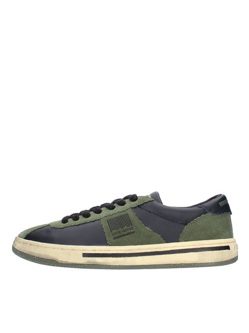 Leather and suede trainers PRO 01 JECT | P5LM CE06NERO/VERDE MILITARE