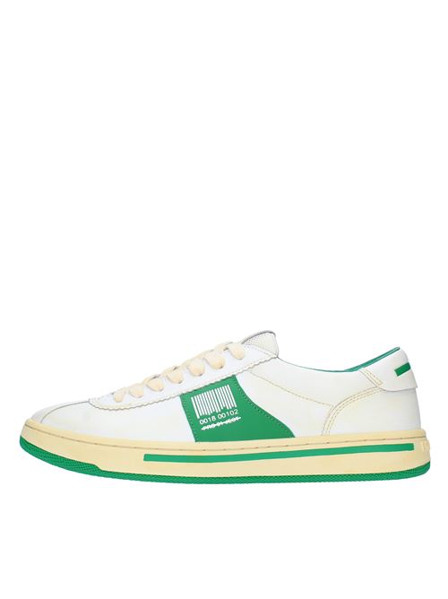 Leather and fabric trainers PROJECT01 | P5LM CE24BIANCO/VERDE