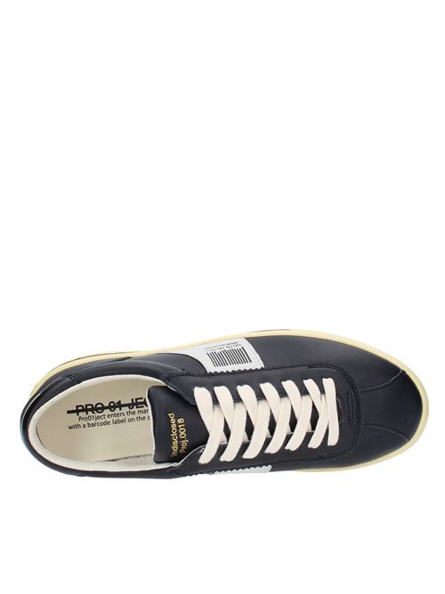 Leather trainers PROJECT01 | P5LM CE27NERO/BIANCO