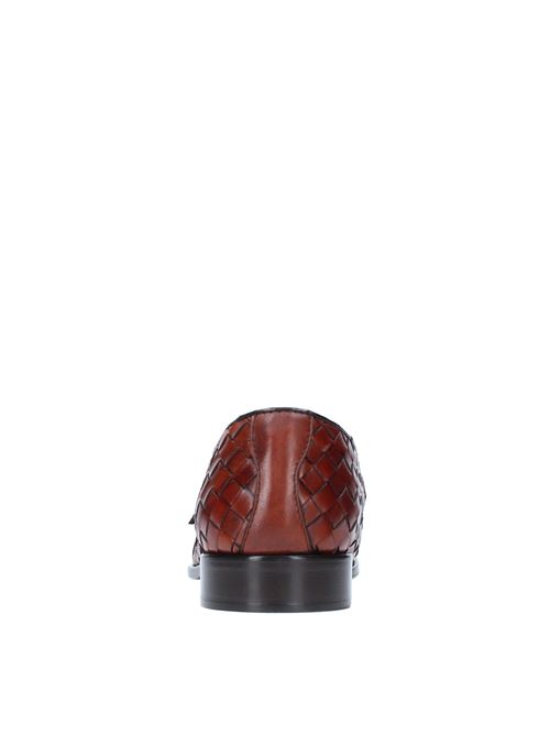 Braided leather moccasins RICHARD OWE'N | 3551MARRONE BRANDY