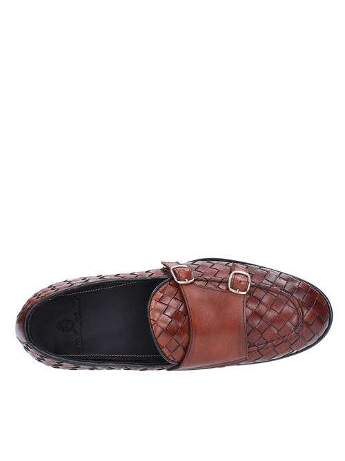Braided leather moccasins RICHARD OWE'N | 3551MARRONE BRANDY