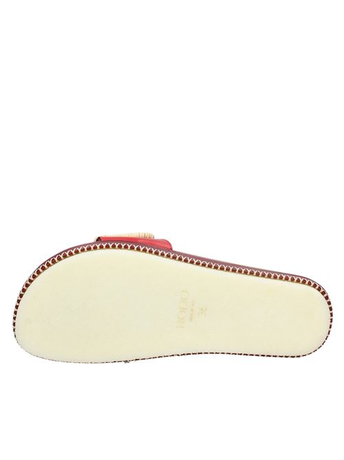 Leather and Straw Mules and Sabots RODO | VD0353MULTICOLOR