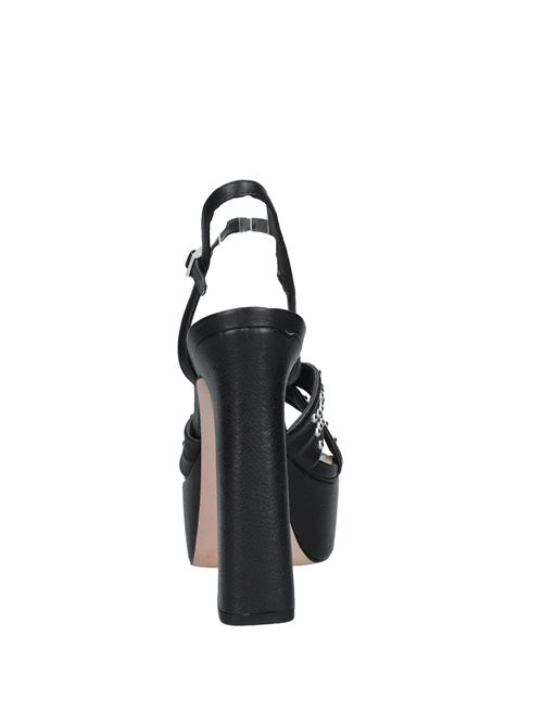 Leather and studded platform sandals SCHUTZ | VD0284NERO