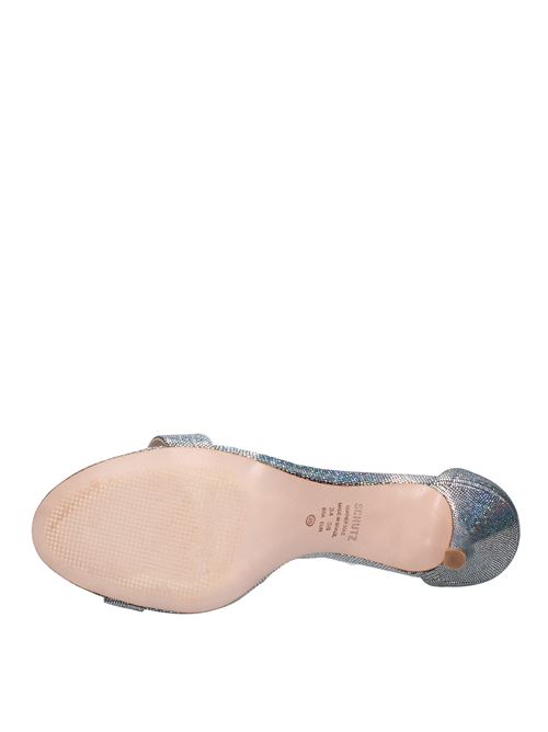 Leather sandals SCHUTZ | VD0292ARGENTO IRIDESCENTE
