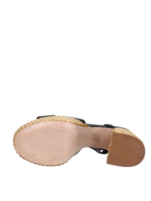 Leather platform sandals SCHUTZ | VD0296NERO