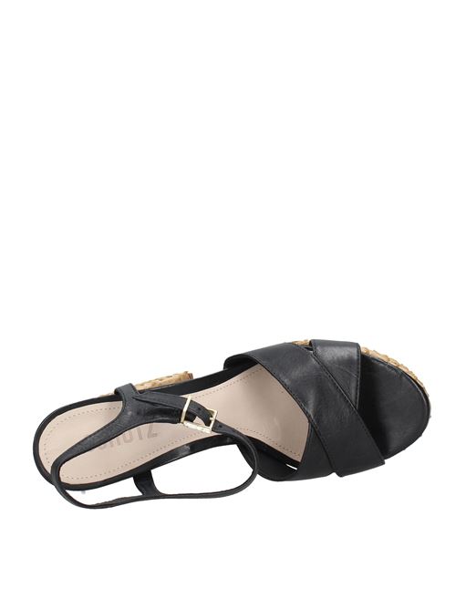 Leather platform sandals SCHUTZ | VD0296NERO
