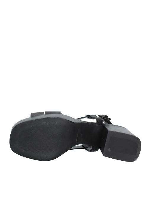 Leather platform sandals SERGIO CIMADAMORE | VD1283NERO