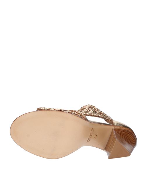 Leather sandals STRATEGIA | A4407ORO