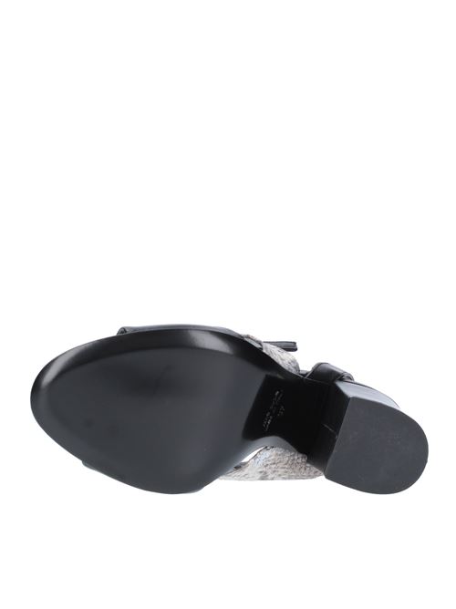 Leather sandals STRATEGIA | A4497NERO-GESSO