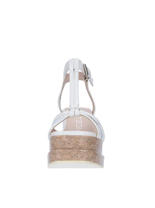 Wedge leather sandals STRATEGIA | A5105BIANCO