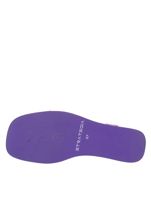 Sandali con Zeppa in pelle STRATEGIA | A5105MAGENTA