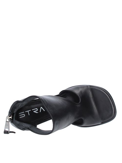Leather sandals STRATEGIA | A5179NERO