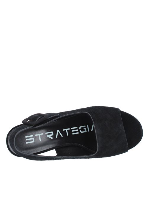 Suede wedge sandals STRATEGIA | NINA W33NERO