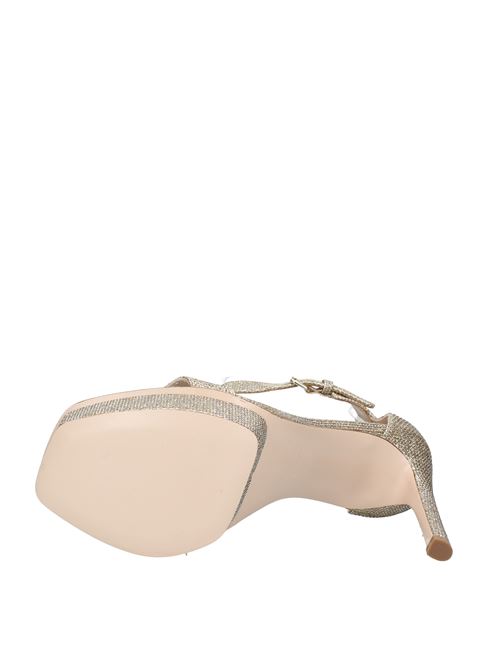 Fabric and leather sandals. STUART WEITZMAN | VD0726PLATINO