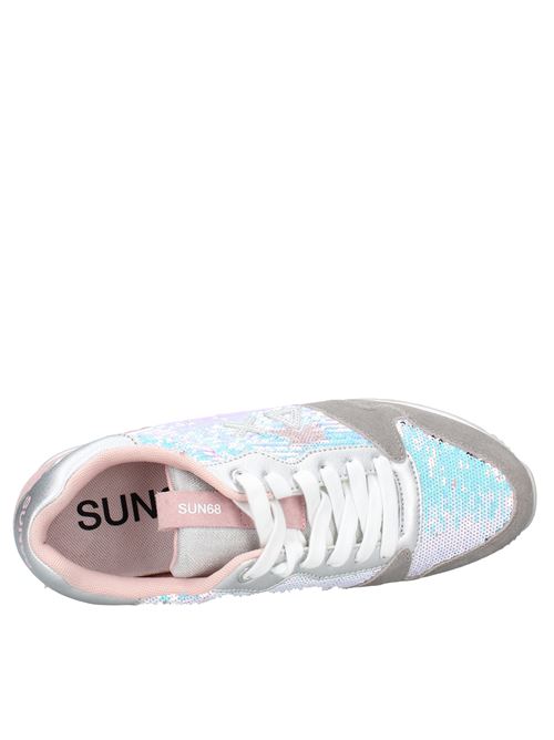 Suede and sequin sneakers. SUN68 | VD2023GRIGIO ROSA