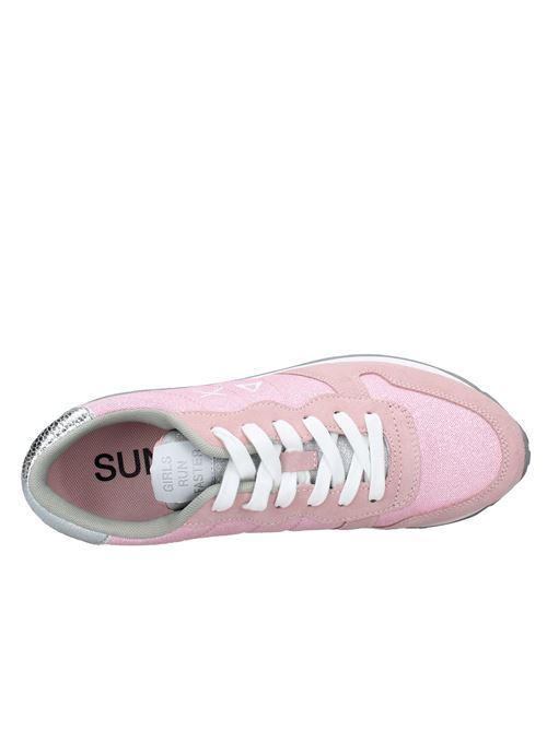 Suede and glitter fabric sneakers. SUN68 | VD2028ROSA
