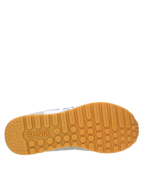 Sneakers in camoscio pelle e tessuto SUN68 | Z33112BIANCO/GRIGIO CHIARO