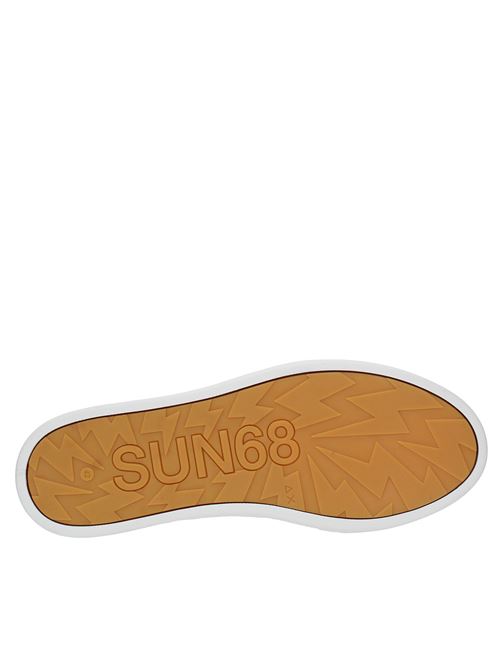 Sneakers Skate pelle ed ecopelle SUN68 | Z33130BIANCO/GIALLO FLUO