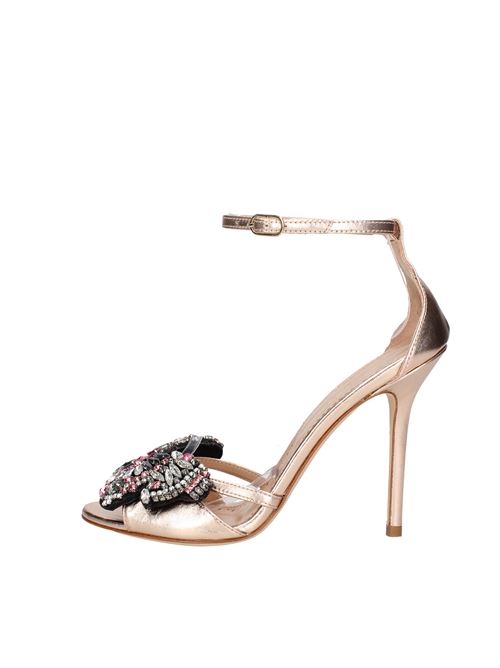 Leather sandals. TWINSET | VD0268ORO ROSA