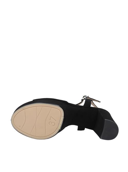 Leather platform sandals UNISA | VD1291NERO