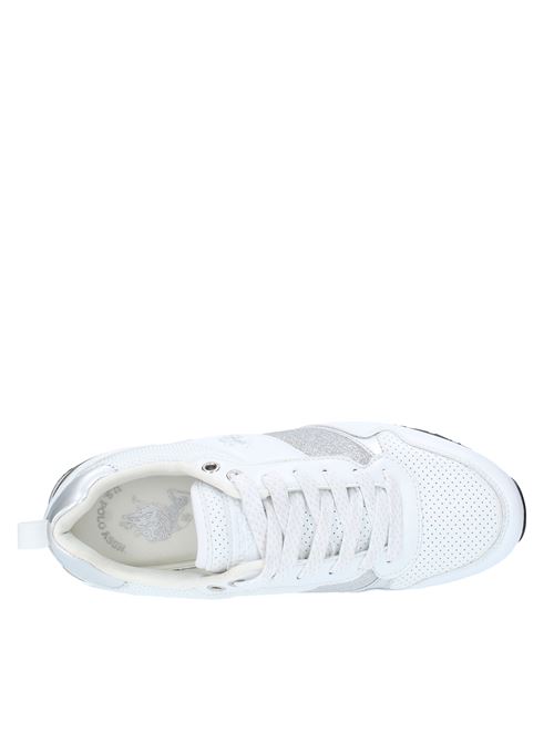 Faux leather trainers U.S. POLO ASSN. | FRIDA4113S1/YM1WHI-SIL