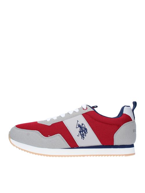 Fabric trainers U.S. POLO ASSN. | NOBIL4250S0/MH1RED-GREY
