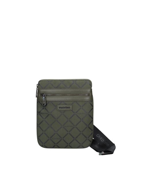 Shoulder bag in logoed fabric. VALENTINO By MARIO VALENTINO | VBS5X608VERDE