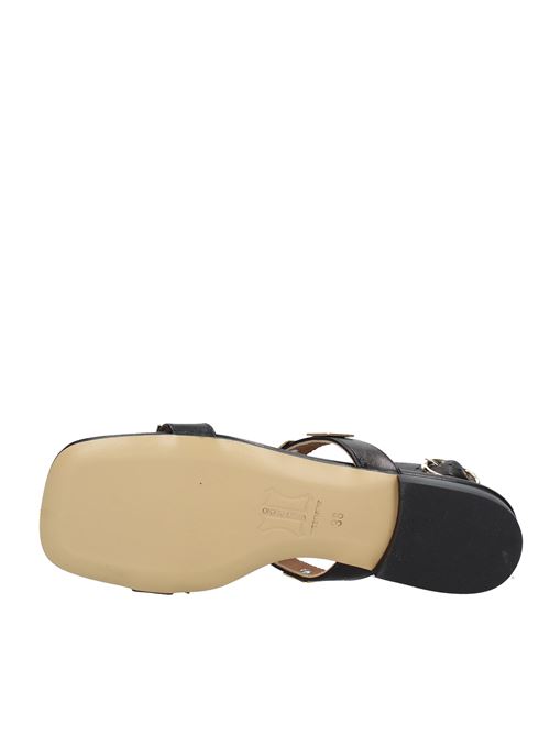 Leather sandals. VALINI | VD0784NERO