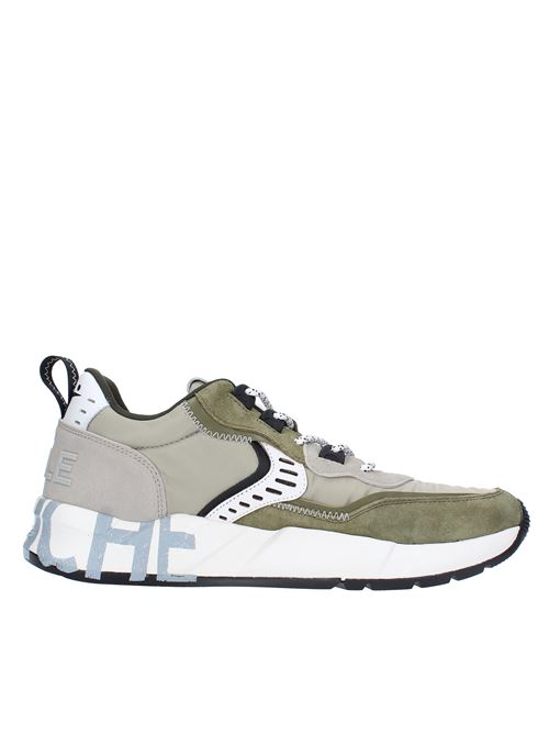 Sneakers in camoscio pelle e tessuto VOILE BLANCHE | CLUB01ARMY/GREY/TAUPE