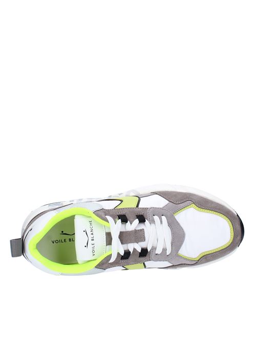 Suede leather and fabric sneakers VOILE BLANCHE | CLUB16GREY/WHITE