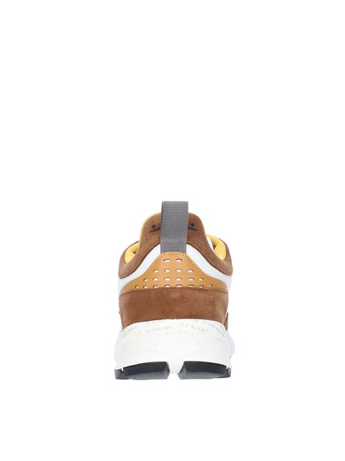 Suede leather and fabric sneakers VOILE BLANCHE | CLUB18BROWN/WHITE