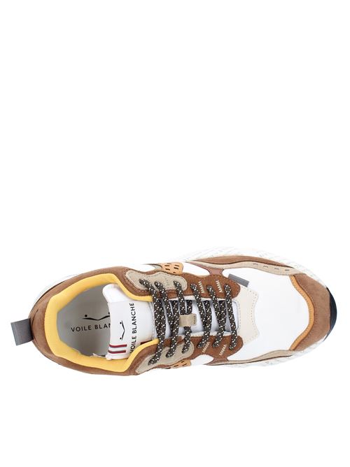 Suede leather and fabric sneakers VOILE BLANCHE | CLUB18BROWN/WHITE