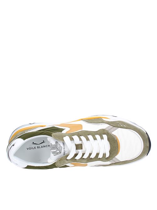 Suede leather and fabric trainers VOILE BLANCHE | KHILIANARMY/WHITE