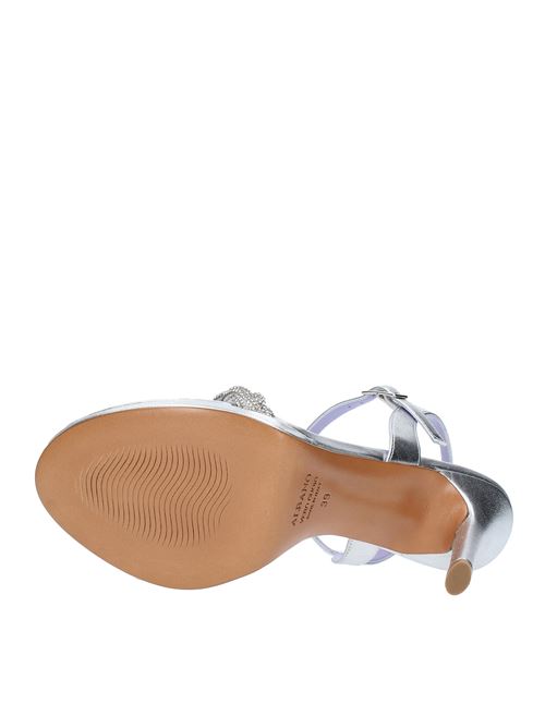 Leather sandals ALBANO | 3258 METALLIZZATOARGENTO