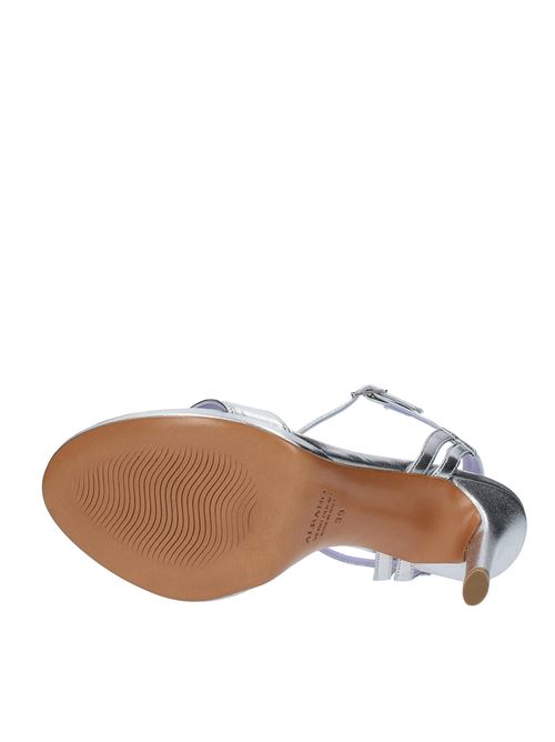 Leather sandals ALBANO | 3307 METALLIZZATOARGENTO