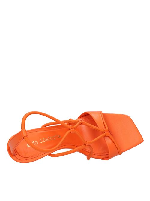 Leather sandals ALDO CASTAGNA | ALBA GLAMOURARANCIO