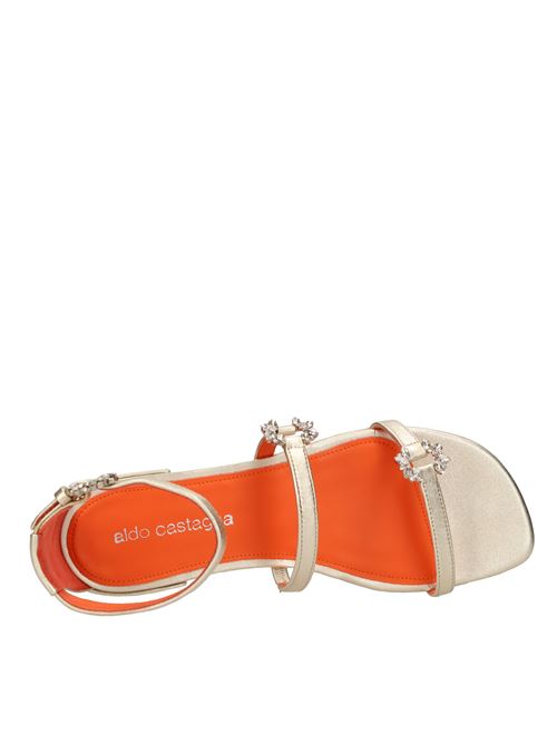 Leather sandals ALDO CASTAGNA | BLANCA BERGWASHPLATINO