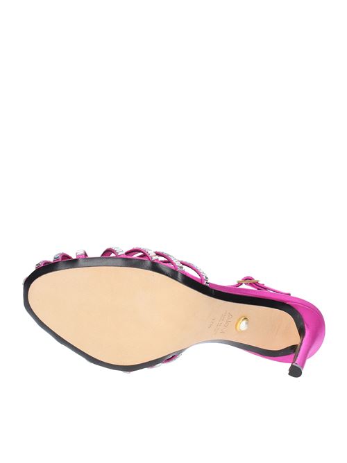 Satin and rhinestone sandals ALEVI MILANO | L20SC005.U.0222319FUXIA